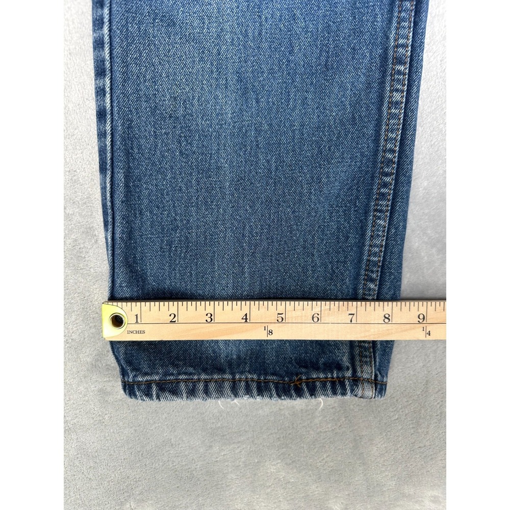 Levi's 505 Jeans Men's 34x29 Blue Cotton Regular Fit Medium Wash Straight Leg - Picture 7 of 16